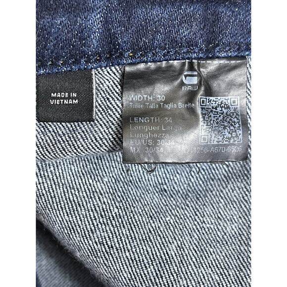 G Star Raw Jeans Womens 30 Blue Midge Worker High Rise Straight Ankle Denim - Picture 5 of 12